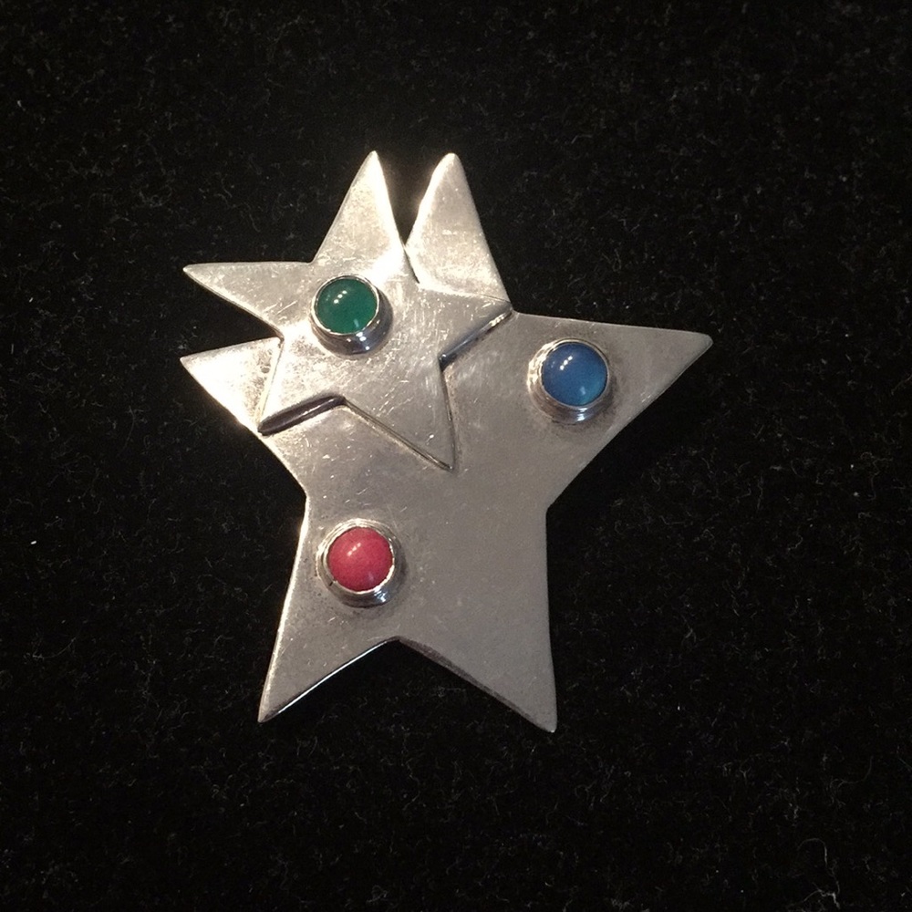 Vintage sterling silver Margot Taxco TR129 brooch